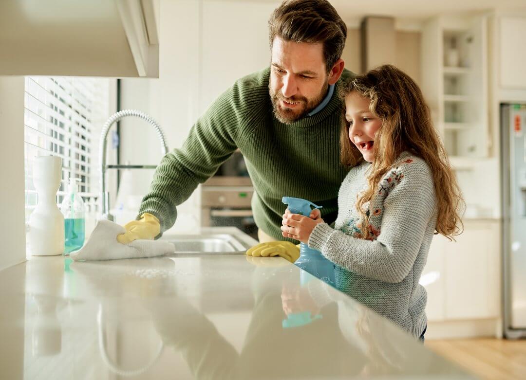 How To Clean And Disinfect Kitchen Countertops